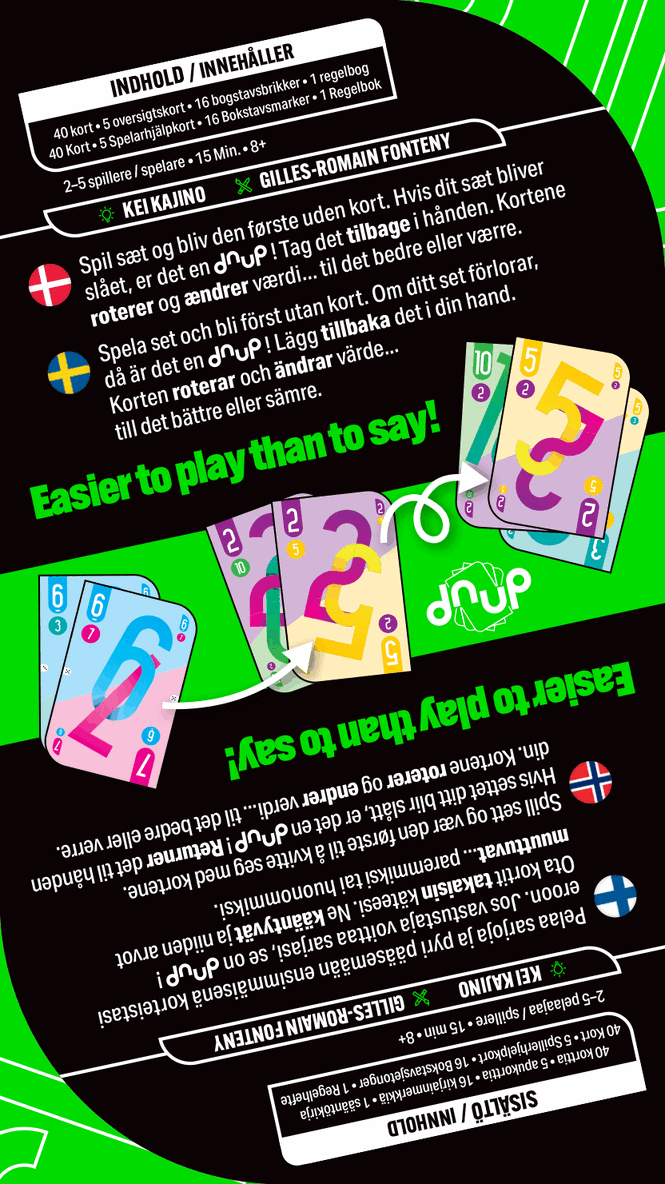 dnup (Nordic), Övrigt