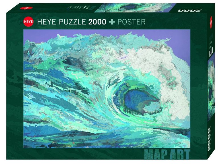 Pussel 2000 bitar Fine Art Map Wave, Övrigt. Tillgänglighet: Lägg i varukorg