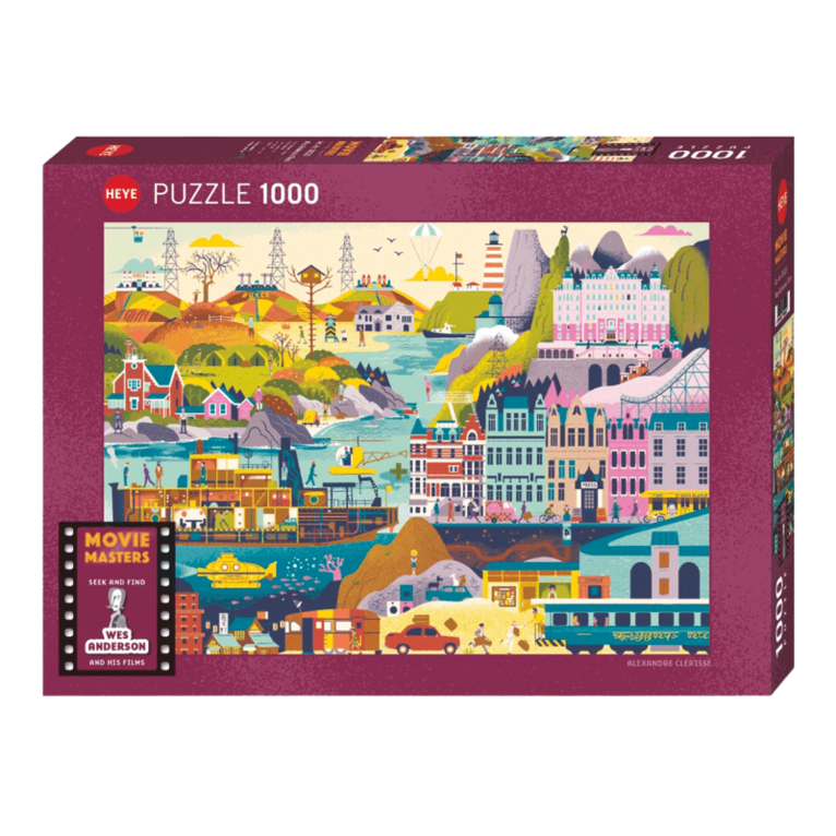 Pussel 1000 bitar - Movie Masters Wes Anderson Films, Övrigt