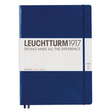 Anteckningsbok A4+ Leuchtturm1917 slim olinjerad Navy