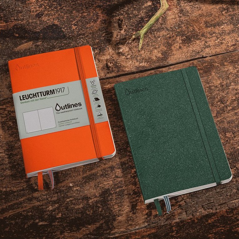 Anteckningsbok B6 Leuchtturm1917 Outlines dotted Signal Orange, Övrigt