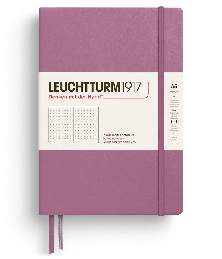 Anteckningsbok A5 Leuchtturm1917 dotted Dusty Rose, Övrigt. Tillgänglighet: Tillfälligt slut