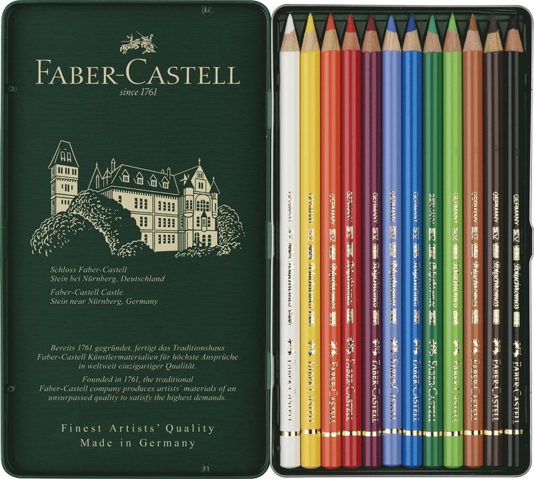 Färgpenna Faber-Castell Polychromos 12 färger, Övrigt