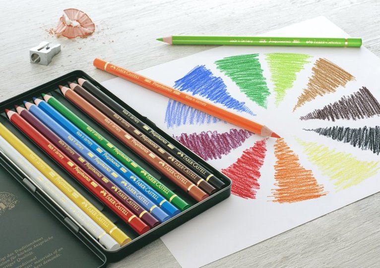 Färgpenna Faber-Castell Polychromos 12 färger, Övrigt