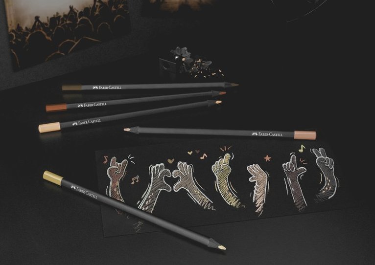 Färgpenna Faber-Castell Black Edition hudton 12 färger, Övrigt