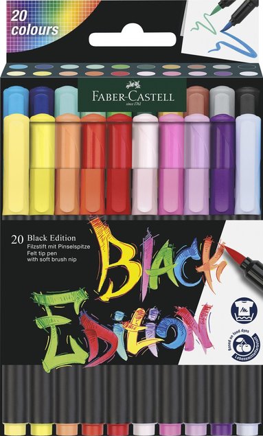 Penselpenna Faber-Castell Black Edition 20 färger