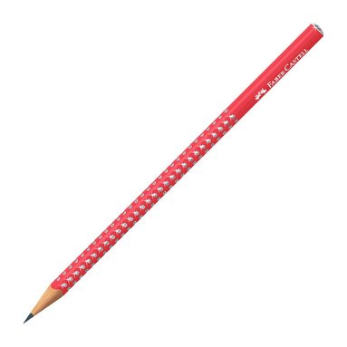 Blyertspenna B Faber-Castell Sparkle röd