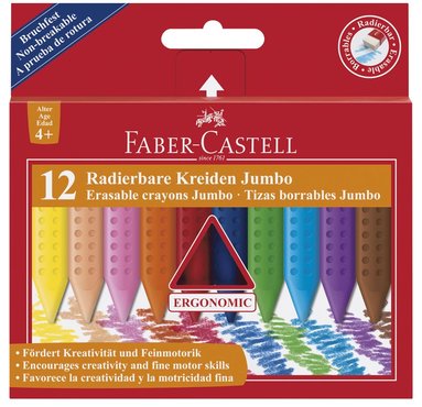 Krita Faber-Castell Jumbo Grip 12 färger
