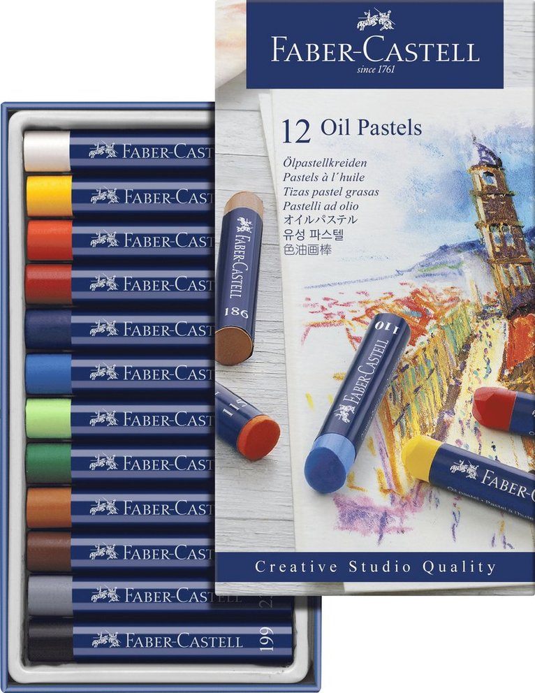 Oljepastellkritor Faber-Castell Creative Studio 12 färger, Övrigt