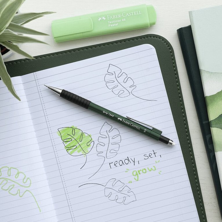 Stiftpenna 0,5 Faber-Castell Grip 1345 green, Övrigt