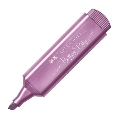 &Ouml;verstrykningspenna Faber-Castell Textliner 46 Metallic lila