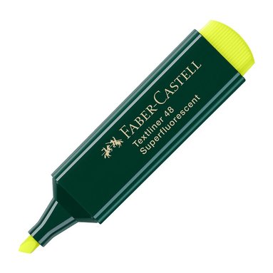 Överstrykningspenna Faber-Castell Textliner 48 gul