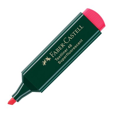 &Ouml;verstrykningspenna Faber-Castell Textliner 48 r&ouml;d