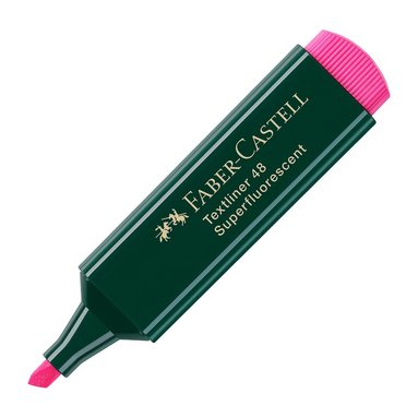 &Ouml;verstrykningspenna Faber-Castell Textliner 48 rosa