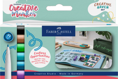 Tuschpenna Faber-Castell Goldfaber Creative Marker 1,5 - Creative Haven 6 färger