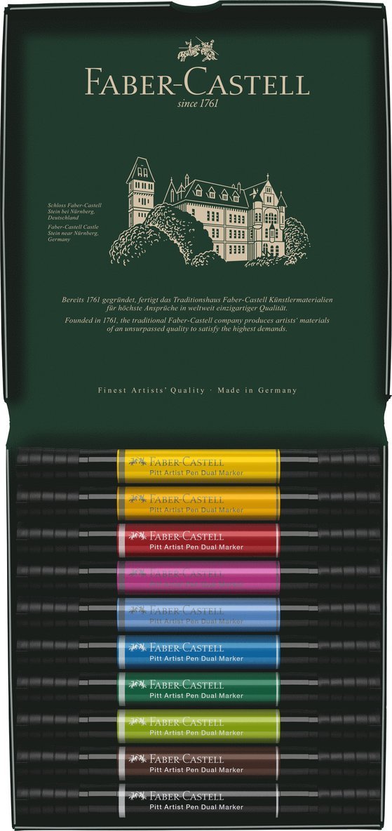 Tuschpenna Faber-Castell Pitt Artist Pen Dual Marker 10-pack, Övrigt