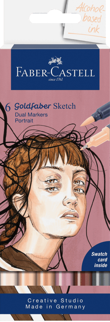 Tuschpenna Faber-Castell Goldfaber Sketch Marker Portrait 6 färger