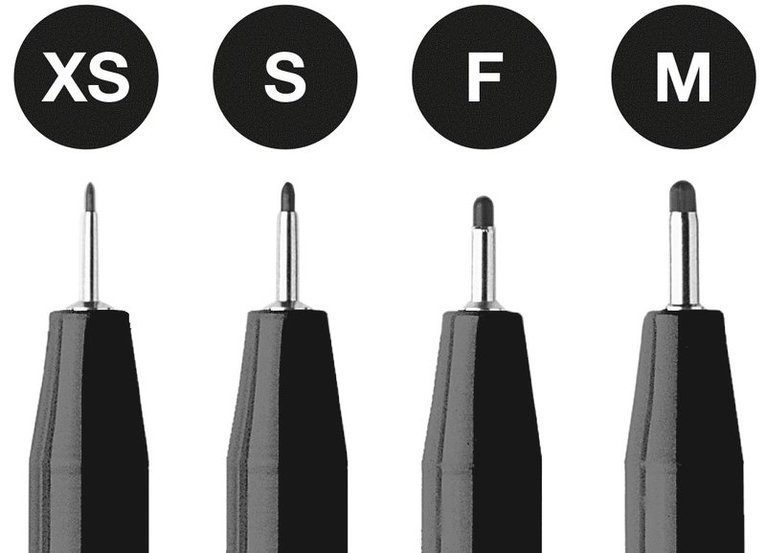 Tuschpenna Faber-Castell PITT Artist Pen Fineliner 4-pack svart, Övrigt