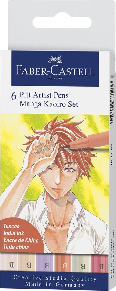 Tuschpenna Faber-Castell PITT Artist Pens Manga Kaoiro Set