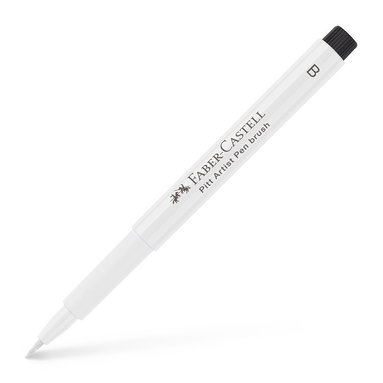 Tuschpenna Faber-Castell PITT Artist Pen B vit