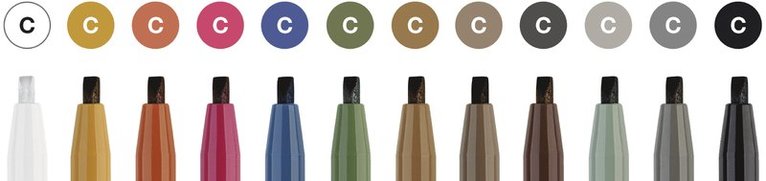 Kalligrafipenna Faber-Castell Pitt Artist Pen Calligraphy 12 färger, Övrigt