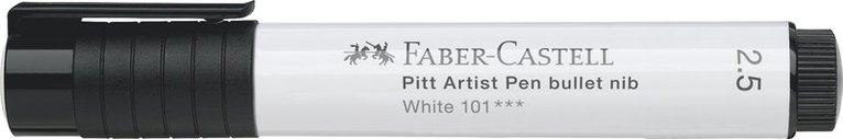 Tuschpenna Faber-Castell PITT Artist Pen 2,5 vit, Övrigt