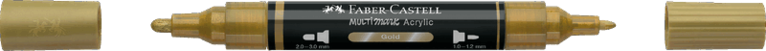Tuschpenna Faber-Castell Multimark Acrylic - 250 Gold, Övrigt
