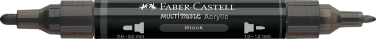 Tuschpenna Faber-Castell Multimark Acrylic - 199 Black, Övrigt
