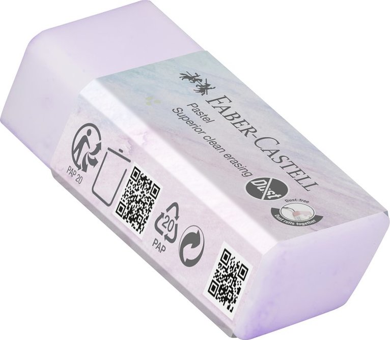 Radergummi Pastell dammfritt Faber-Castell, Övrigt