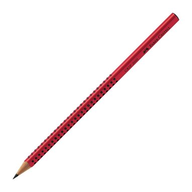 Blyertspenna Faber-Castell Grip 2001 B röd