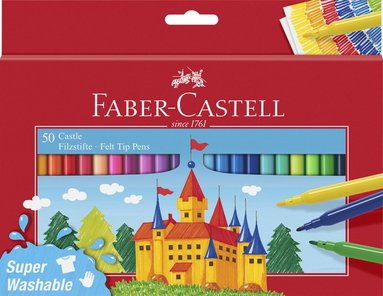 Fiberspetspenna Faber-Castell 50 färger, Övrigt