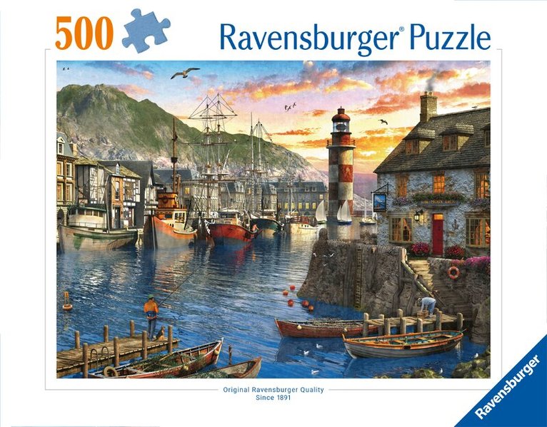 Pussel 500 bitar Sunrise At The Port, Övrigt