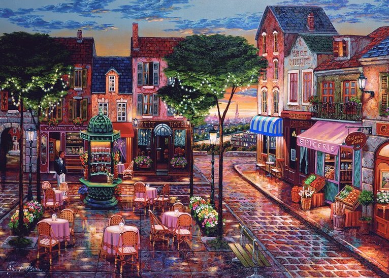 Pussel 1000 bitar Paris Impressions, Övrigt