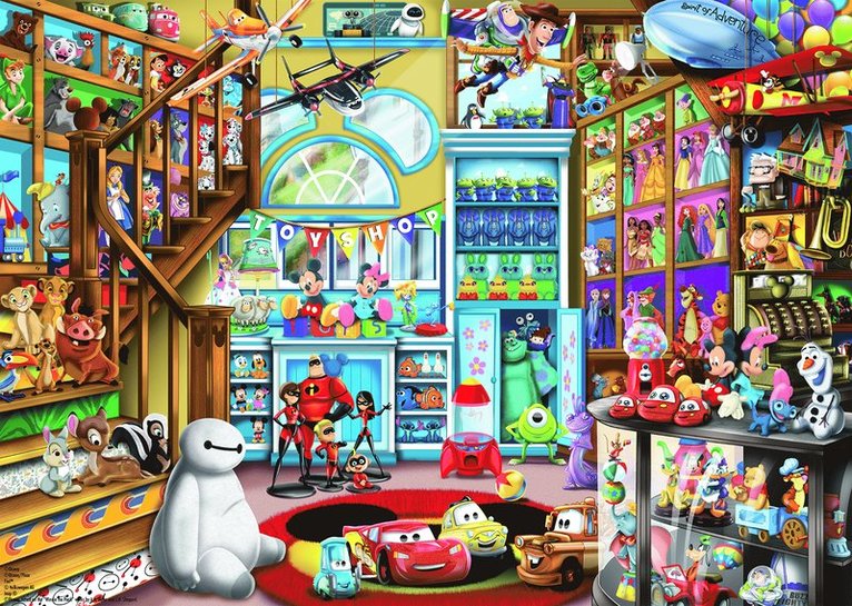 Pussel 1000 bitar Disney leksaksaffär, Övrigt