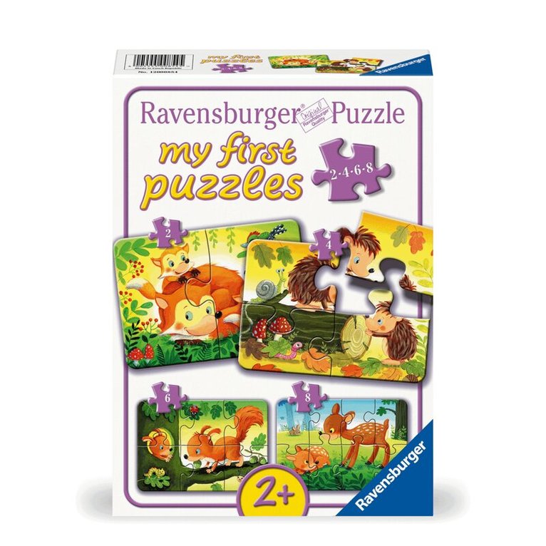 Pussel 2/4/6/8 bitar Forest Animal Fun, Övrigt