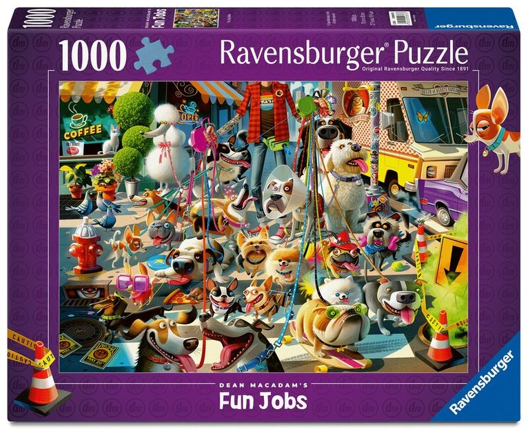 Pussel 1000 bitar The Dog Walker, Övrigt