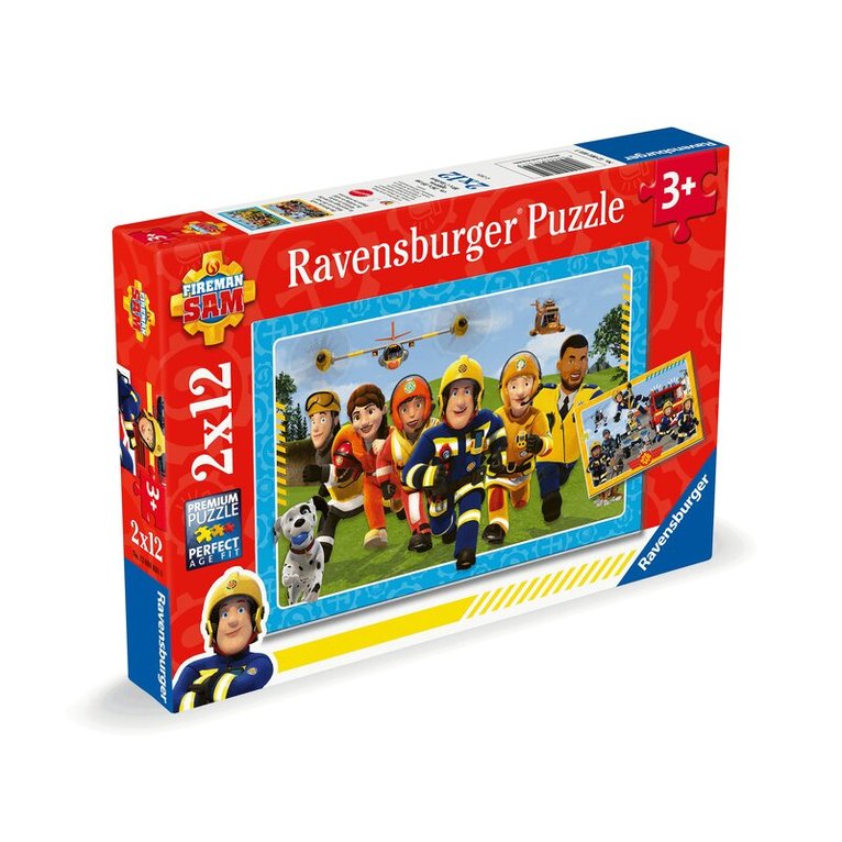 Pussel 2x12 bitar Fireman Sam Rescuers are coming, Övrigt