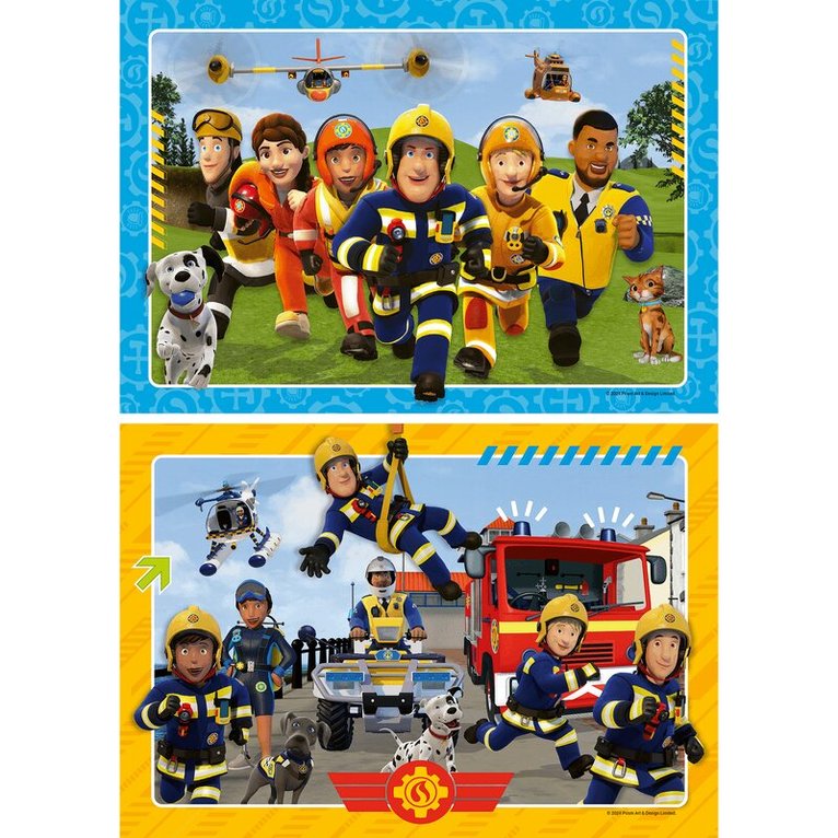 Pussel 2x12 bitar Fireman Sam Rescuers are coming, Övrigt