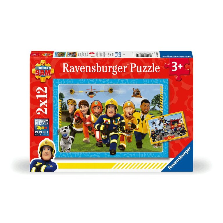 Pussel 2x12 bitar Fireman Sam Rescuers are coming, Övrigt