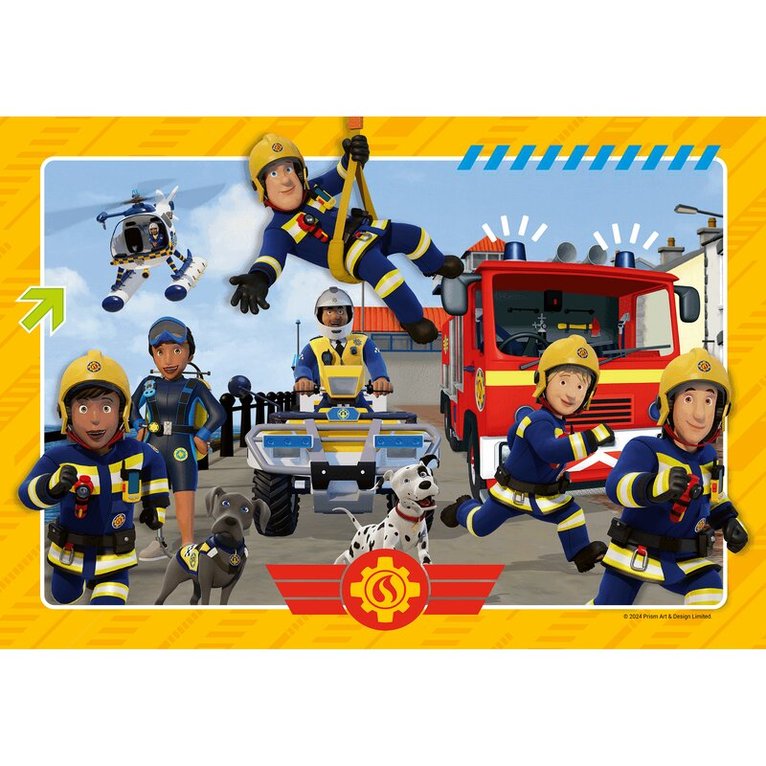 Pussel 2x12 bitar Fireman Sam Rescuers are coming, Övrigt