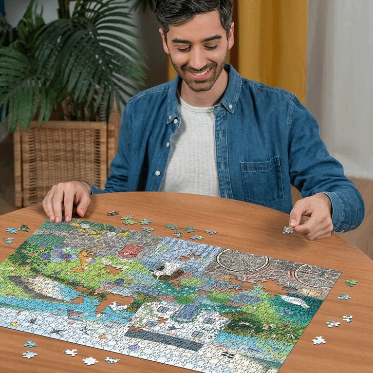 Pussel 1000 bitar Coastal Cottage, Övrigt