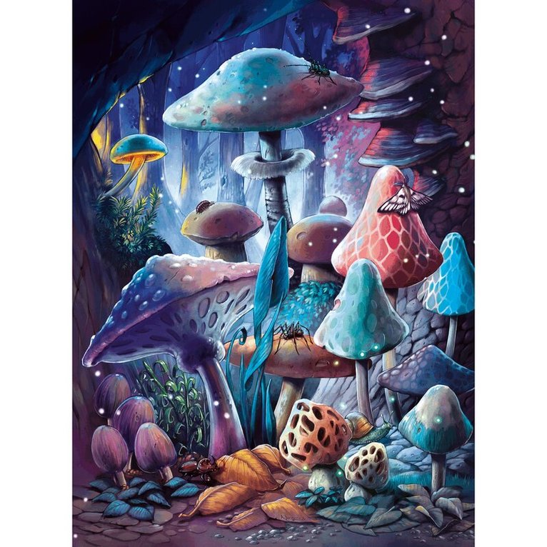 Pussel 500 bitar Moonlight Mushrooms, Övrigt