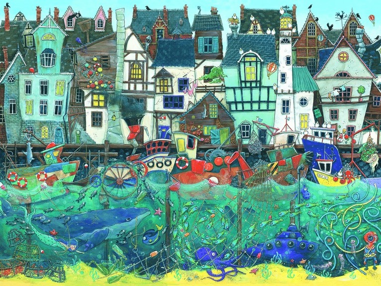 Pussel 1500 bitar Harbour of wonders, Övrigt