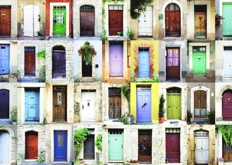 Pussel 1000 bitar Beautiful Doors In Provence, Övrigt