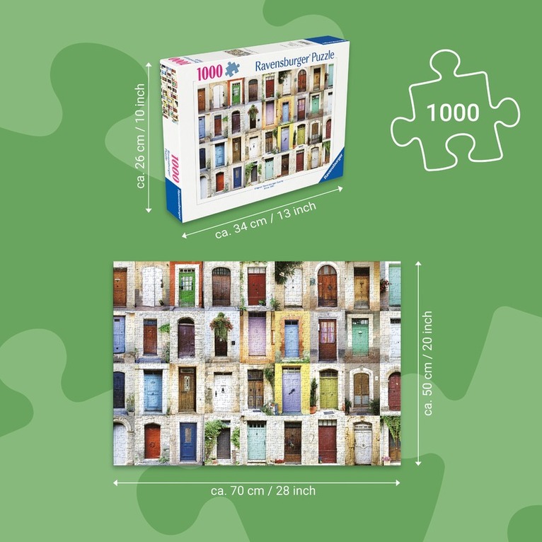 Pussel 1000 bitar Beautiful Doors In Provence, Övrigt