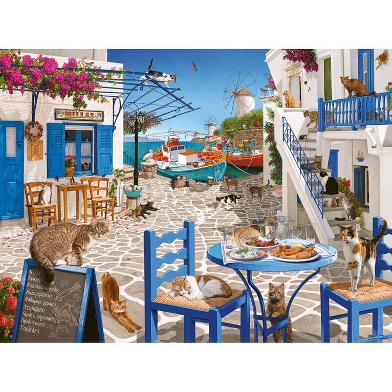 Pussel 1500 bitar Cats Of Mykonos, Övrigt