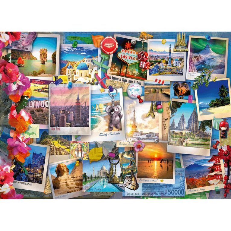 Pussel 500 bitar World Travel Pinboard, Övrigt