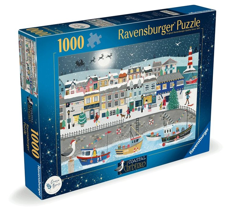 Weihnachtspuzzle 1000 Teile - Weihnachten am Hafen, Övrigt