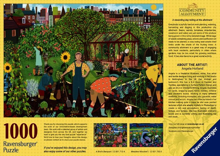 Pussel 1000 bitar The Allotment, Övrigt
