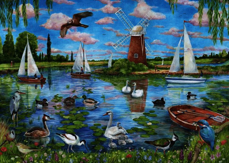 Pussel 1000 bitar Life along the Broads, Övrigt